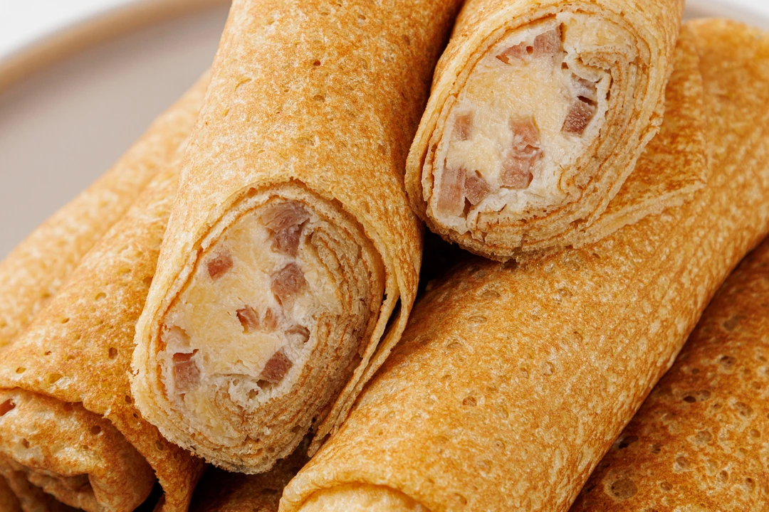 Блинчики с ветчиной и сыром