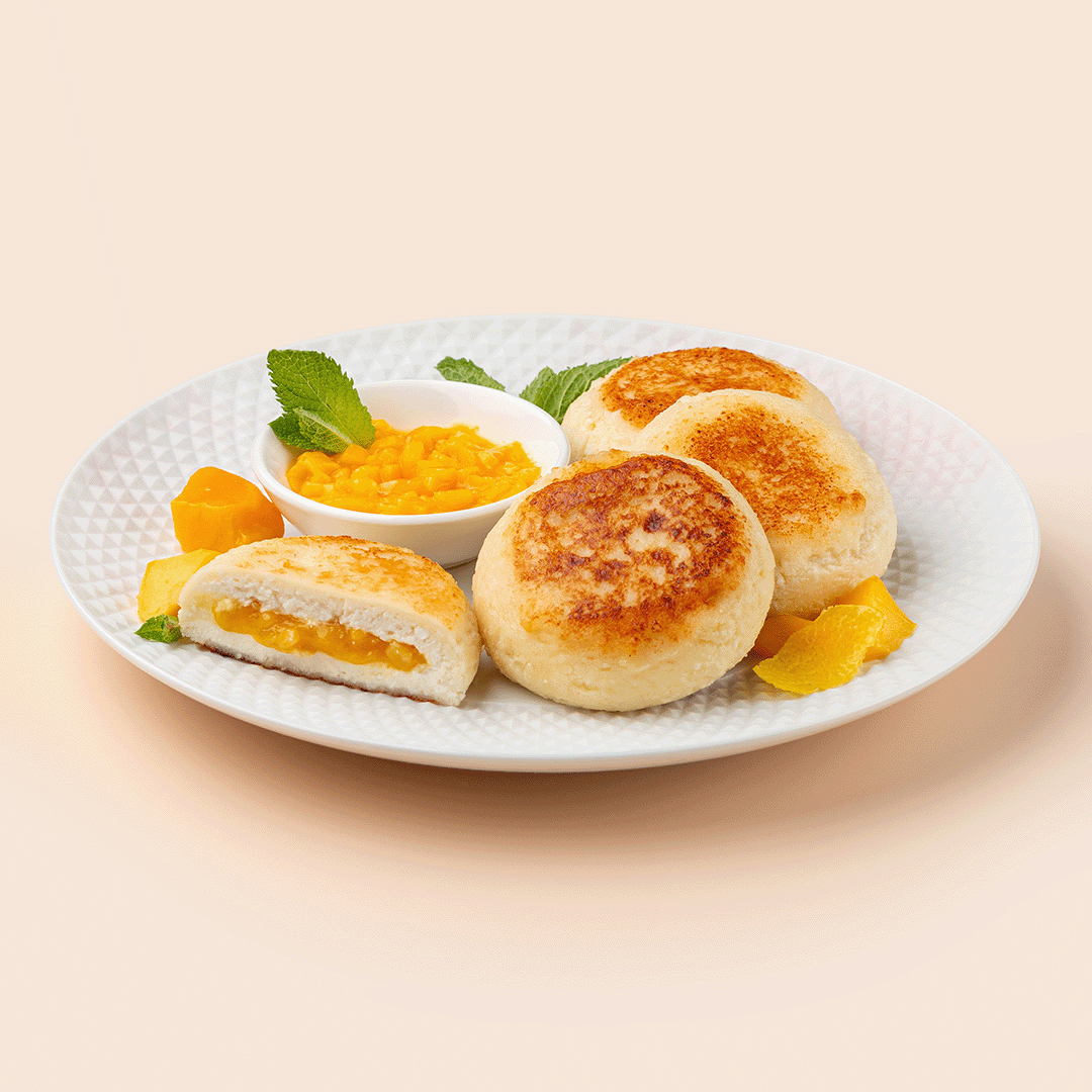 Сырники с начинкой из манго (полуфабрикат)