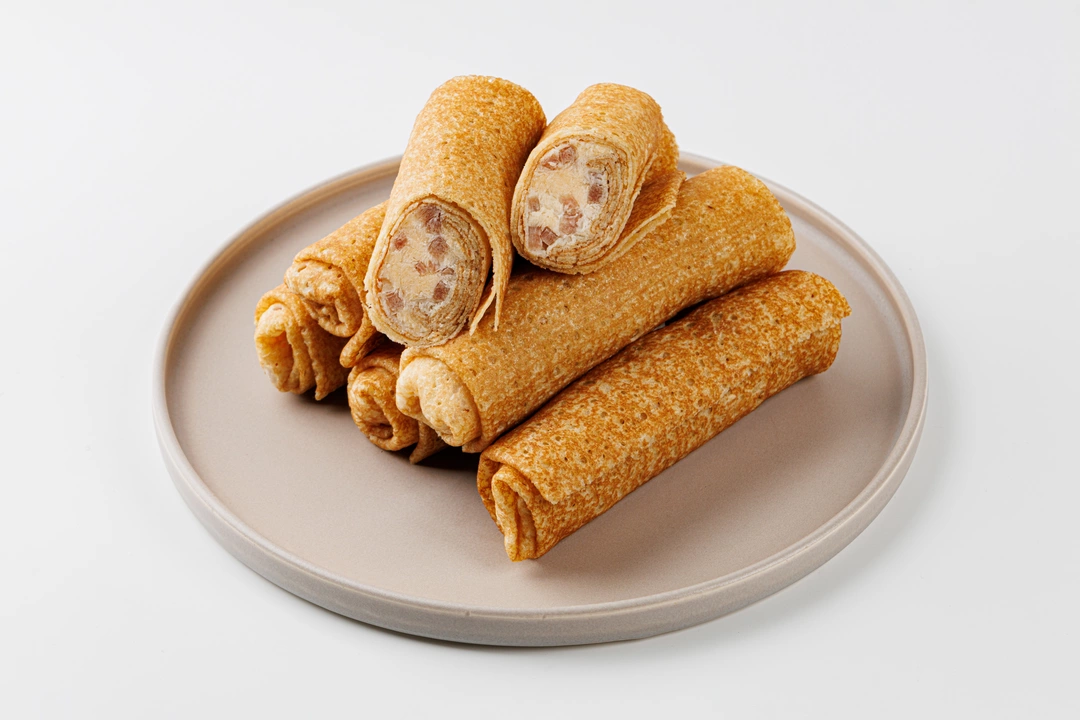 Блинчики с ветчиной и сыром