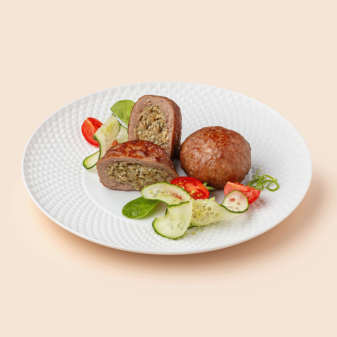 Зразы мясные с яйцом и золотистым луком (полуфабрикат)